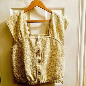 Madewell cropped summer top.